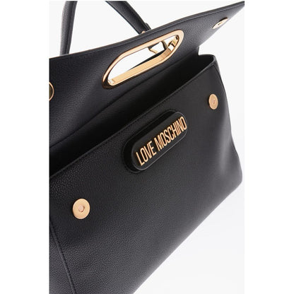 Moschino Schwarze Tragetasche aus Polyethylen