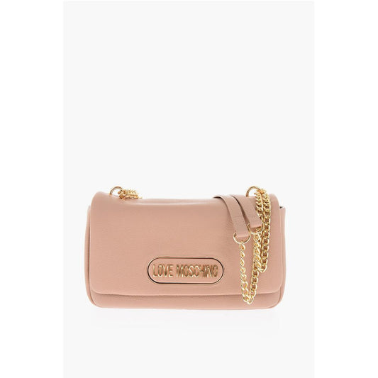 Moschino Braune Polyethylen-Umhängetasche