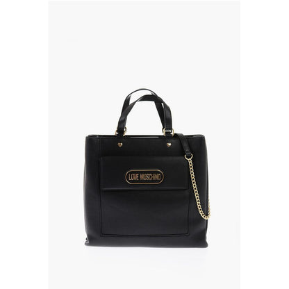 Moschino Schwarze Polyethylen-Umhängetasche