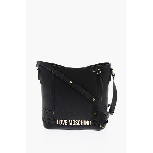 Moschino Schwarze Tragetasche aus Polyethylen
