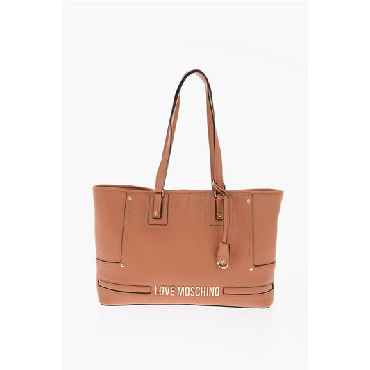 Moschino Braune Polyethylen-Umhängetasche