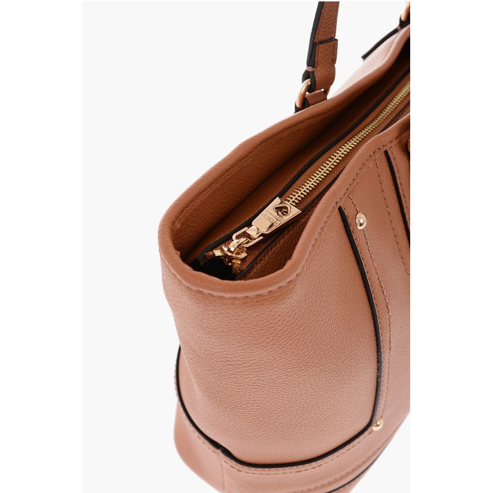 Moschino Braune Polyethylen-Umhängetasche
