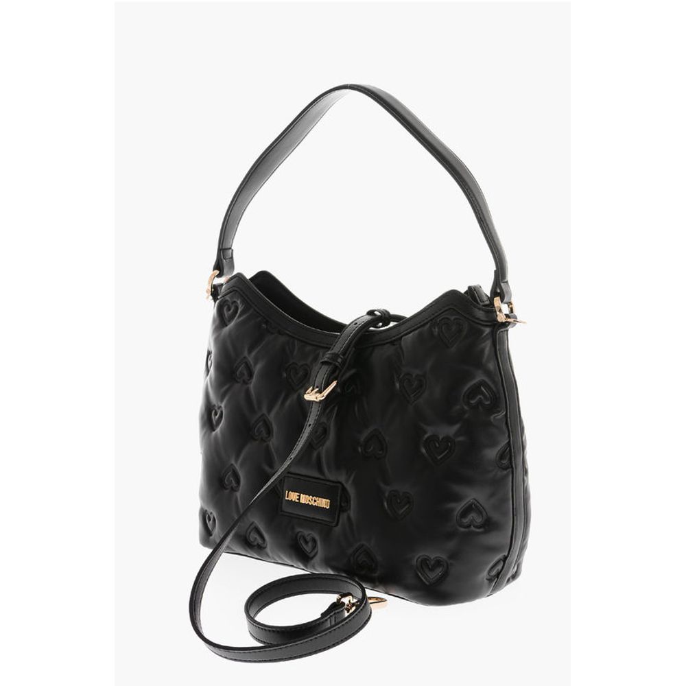 Moschino Schwarze Tragetasche aus Polyethylen