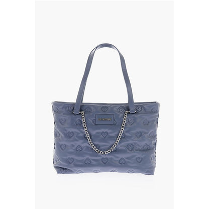 Moschino Blaue Polyethylen-Umhängetasche