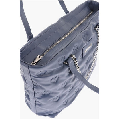 Moschino Blaue Polyethylen-Umhängetasche