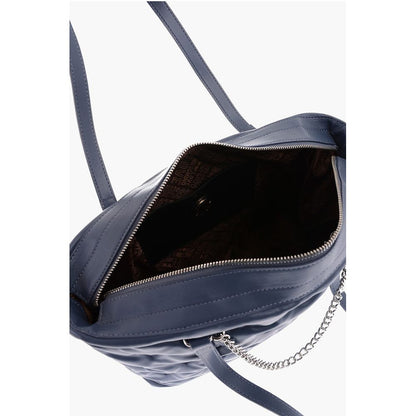 Moschino Blaue Polyethylen-Umhängetasche
