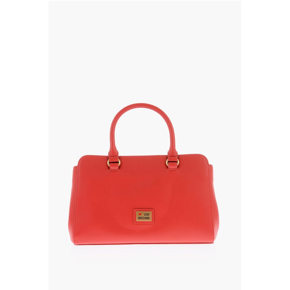 Moschino Rote Polyethylen-Tragetasche