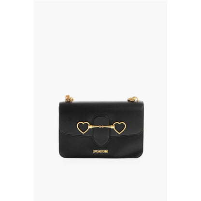 Moschino Schwarze Polyethylen-Umhängetasche