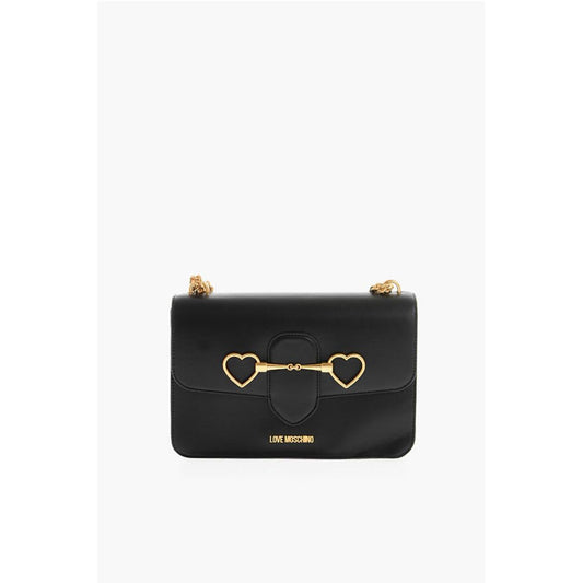Moschino Schwarze Polyethylen-Umhängetasche