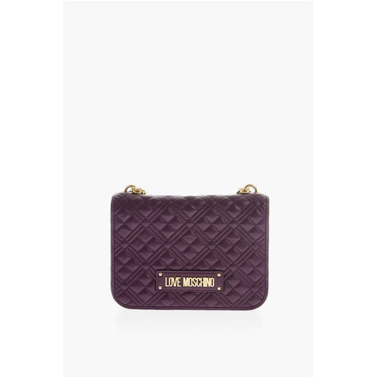 Moschino Lila Polyethylen Umhängetasche