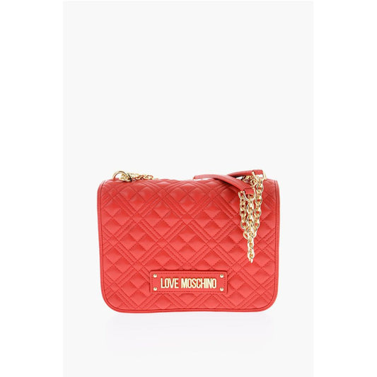 Moschino Rote Polyethylen-Umhängetasche