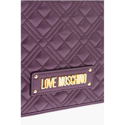 Moschino Lila Polyethylen Umhängetasche