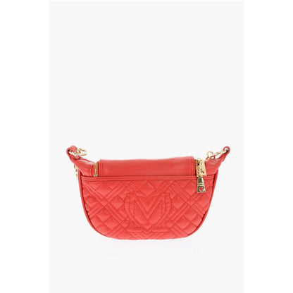 Moschino Rote Polyethylen-Umhängetasche