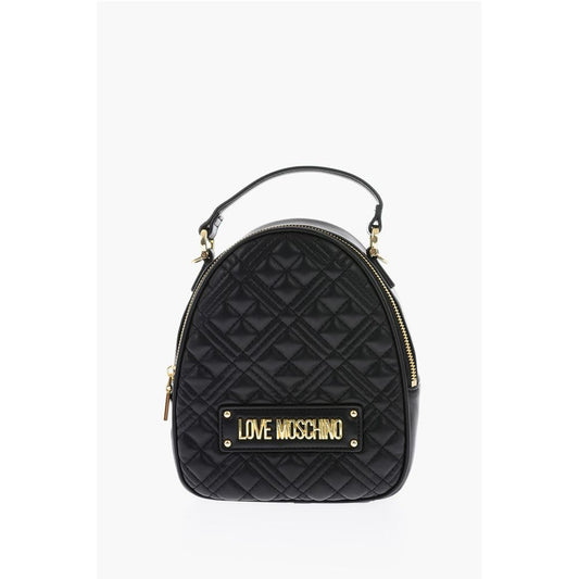 Moschino Schwarze Tragetasche aus Polyethylen
