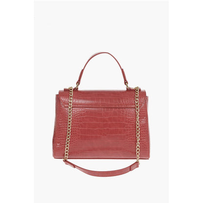 Moschino Rote Polyurethan Tragetasche