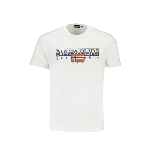 Napapijri T-Shirt aus weißer Baumwolle