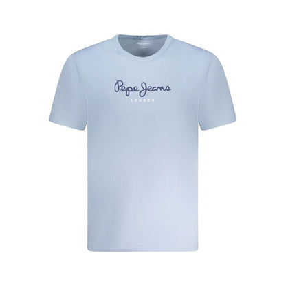 Pepe Jeans Hellblaues Baumwolle Herren T-Shirt