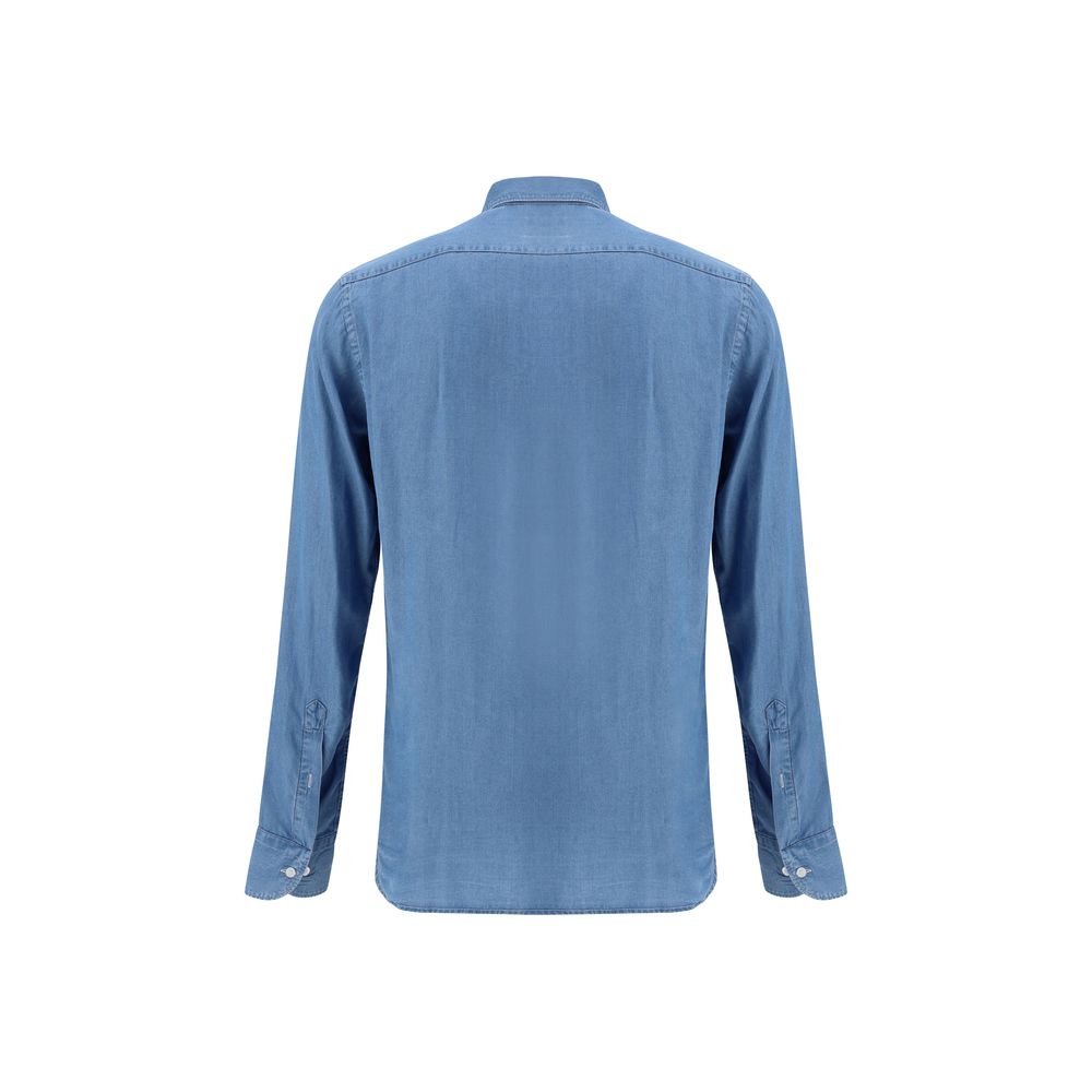 Brooksfield Hemd mit Denim-Effekt