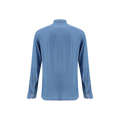 Brooksfield Hemd mit Denim-Effekt