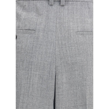 Saint Laurent Hose mit weitem Bein aus Wolle