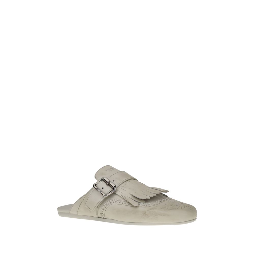 Prada Leder-Pantoletten