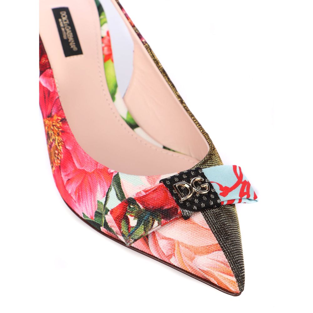 Dolce & Gabbana Mehrfarbige Polyester-Sandale