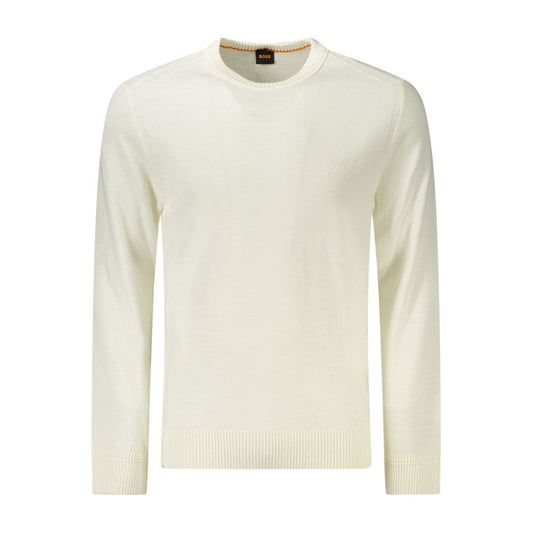 Hugo Boss Weißer Pullover aus Wolle für Männer