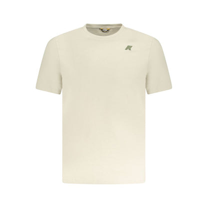 K-WAY Beigefarbenes T-Shirt aus Baumwolle