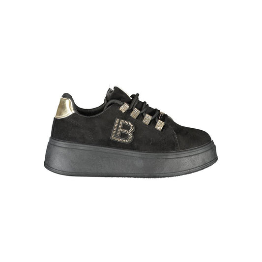 Laura Biagiotti Schwarzer Polyester Damen Sneaker
