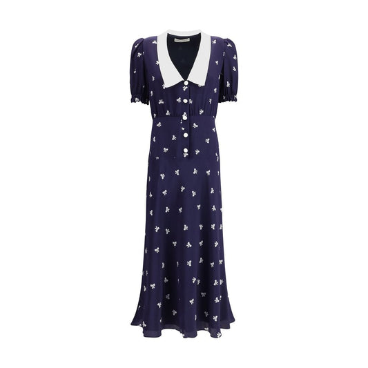 Alessandra Rich Kleid mit Schleifenmuster