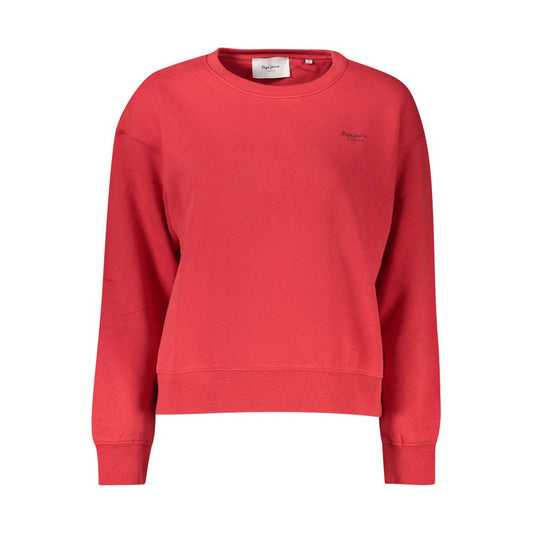 Pepe Jeans Roter Baumwollpullover für Frauen