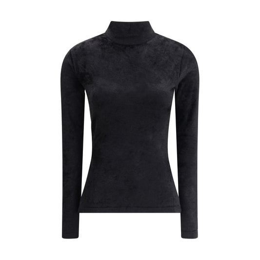 Versace Chenille Top mit halbem Nacken