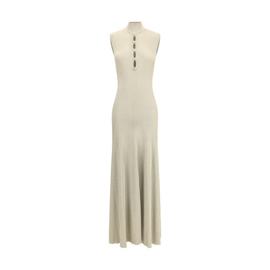 Self-Portrait Langes Kleid aus Lurexstrick